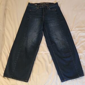 American Eagle Outfitters Dreamy Drape Barrel Jeans
